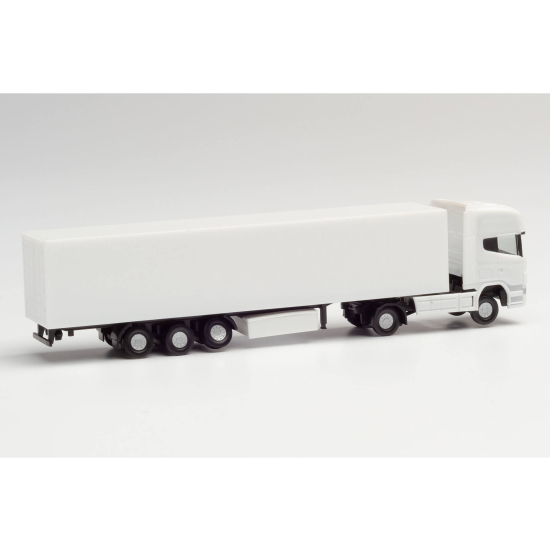 Herpa 013802, Minikit Scania R TL z naczepą chłodnią, biała,  Skala 1:160